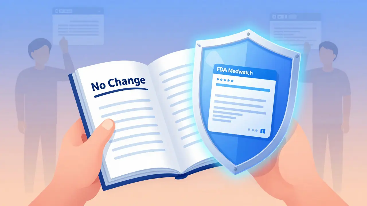 Someone holding a 3-year symptom log next to an FDA submission form, with a protective glow surrounding them.